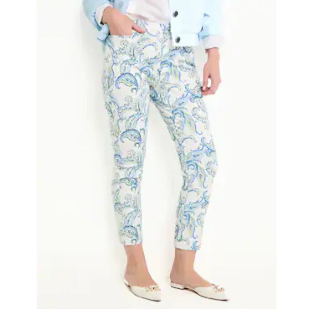 Chicos Brigitte Paisley Ankle Pants Sz 4